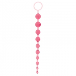 Oriental Jelly Butt Beads Różowe Koraliki Analne